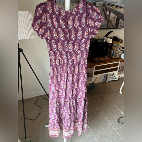 NATURAL LIFE Purple and Red Floral Maxi Dress - Picture 4 of 5